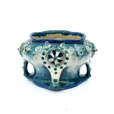 Buy Antique Austrian Old JUGENDSTIL Hand-Painted Ceramic Vase AMPHORA Morania C1905 • 135£