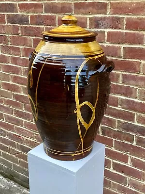 Buy Clive Bowen - Outstanding Monumental Studio Pottery Slipware Exhibition Jar Pot • 975£