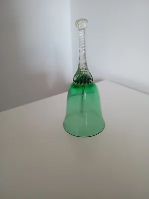 Buy Vintage Green Glass Bell • 4£