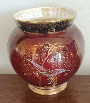 Buy Carlton Ware Rouge Royale Bird Of Paradise Vase • 43.71£