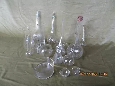 Buy -1950s LABORATORY GLASSWARE COLLECTION (PYREX,MONAX,HYSIL,DAVISIL){CHEMISTRY} • 40£