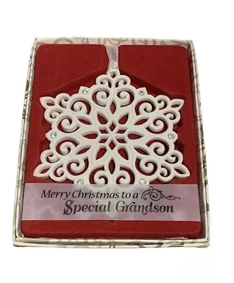 Buy Swarovski Crystal Keepsake - Special Grandson Christmas Decoration / Bauble • 4.95£