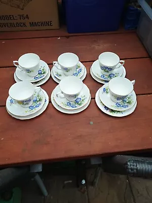 Buy Gainsborough Bone China Tea Cups And Saucers, Small Plates, Set Of 6  • 19.99£