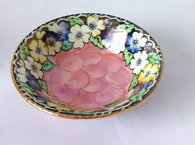 Buy Vintage Maling Pottery  Pink Lustre Small Bowl • 3.99£