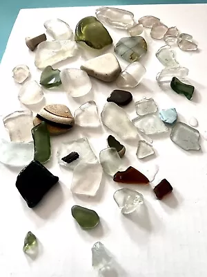 Buy SEA GLASS Pieces And Shards, Sea Shells, Pottery Shards 46x • 2.15£
