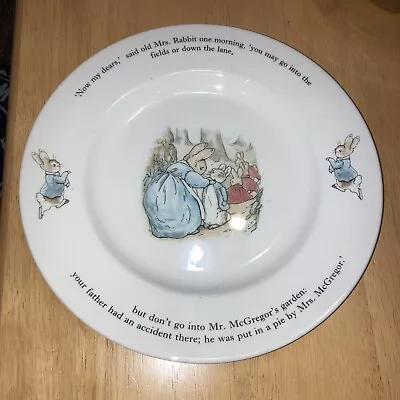 Buy Peter Rabbit Wedgwood China 10  Dinner Plate - Beatrix Potter • 28.81£