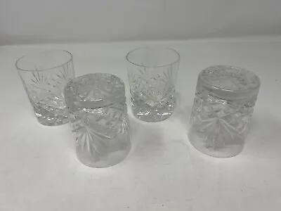 Buy Tutbury Crystal Cut Glass - 4 X Whisky Glasses • 30£