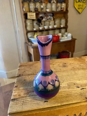 Buy Stunning Vintage Gouda Pottery 1970’s Flora Holland Purple Vase – • 14.99£