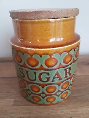 Buy Vintage Hornsea Pottery, Bronte, Ceramic Sugar Storage Jar/Canister Brown/Green • 7.50£