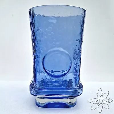 Buy RIIHIMAEN LASI OY HELENA TYNELL 'MAAHERRA' FINNISH GLASS TUMBLER  - BLUE - 13cm • 37.95£