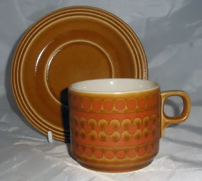 Buy Hornsea Pottery Saffron Pattern Teacup And Saucer • 5.25£