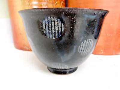 Buy Karen Bunting Cpa Fellow Indigo Spots Lines Reduction-fired Stoneware Bowl • 140£