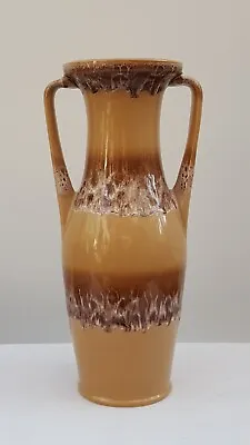 Buy Large Vintage Kingston Pottery Brown Drip Glaze Vase (Height 42cm) • 32£