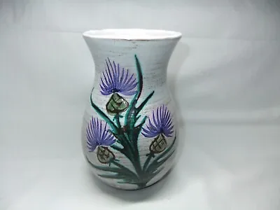 Buy Fait Main Vase Thistle Vallauris France French Studio Pottery Flowers Floral • 9.99£