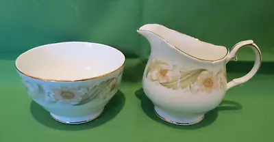 Buy Vintage Duchess Greensleeves Bone China Floral Milk Jug & Sugar Bowl • 9£