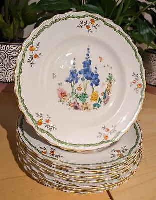 Buy Vintage Art Deco By Tuscan China 8 Piece Saucer Set Made In England • 23.99£