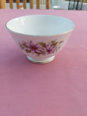 Buy Vintage Royal Kent Bone China Violet Flowers Sugar Bowl • 5£