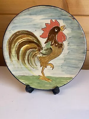 Buy Vintage Puigdemont Pottery Cockerel / Rooster Wall Plate 18.5cm • 17.50£
