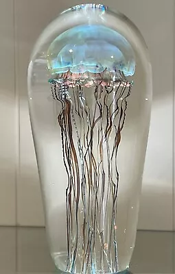 Buy Satava Glass Moon Jellyfish Sculpture 7 1/2  - MSRP $1000 • 626.73£