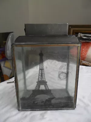 Buy Eiffel Tower Paris Large Glass Metal Candle Holder - Rustic & Weathered • 6.99£