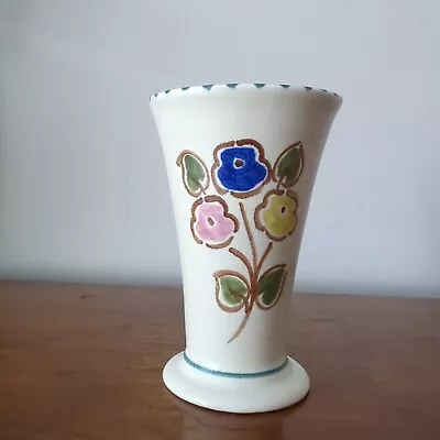 Buy Vintage Honiton Pottery Devon Weston Floral Vase 9.5 Cm VGC • 5.99£