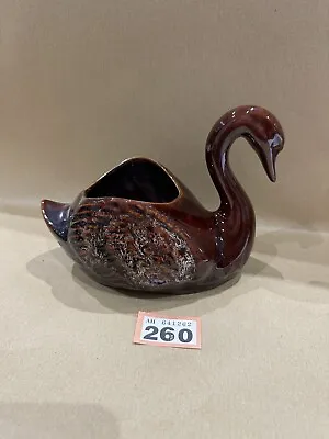 Buy Kernewek Cornwall Pottery Brown Glazed Swan Ornament • 4£