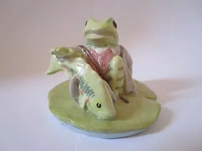 Buy Mint Royal Doulton Beswick Figurine Jeremy Fisher Catches A Fish 1999 3  Tall • 49£