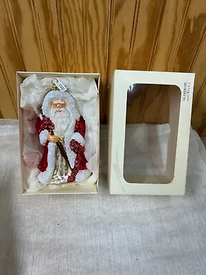 Buy Glassware Art Studio Santa Blown Glass 7” Ornament Painted HandCrafted In Poland • 24.08£