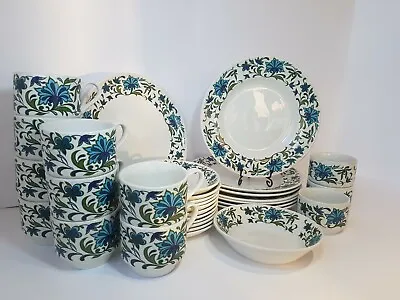 Buy Retro Midwinter Pottery Spanish Garden Incomplete Dinner Tea Set • 90£