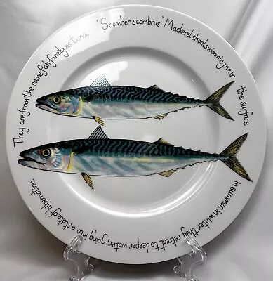 Buy Richard Bramble Jersey Pottery Mackerel Dinner Plate 12  - Excellent • 35.49£