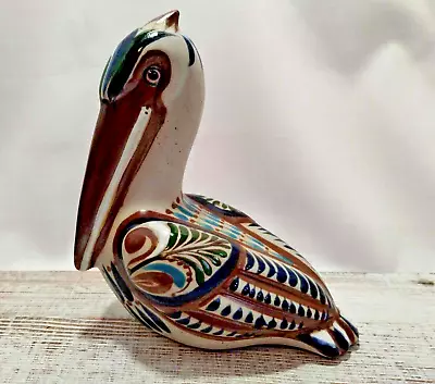 Buy Mexican Pelican Tonala Stoneware, Handpainted And Signed • 24.07£