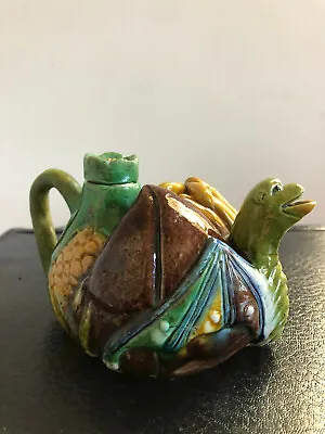 Buy Unusual Antique Chinese Sancai-Glazed  Teapot （晚清三彩福禄寿壶） • 399.60£