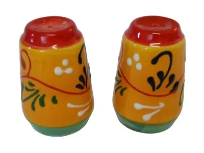 Buy Salt & Pepper Pots 7 Cm X 5 Cm Traditional Spanish Handmade Ceramic Pottery • 11.99£