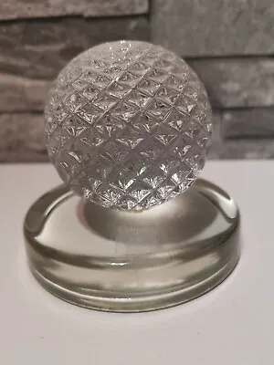 Buy Crystal Golf Ball Paperweight By Caithness Scotland • 25£
