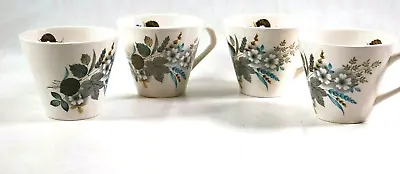 Buy Vintage Cups Lord Nelson Ware England Floral Design 4 X Cups • 5.95£