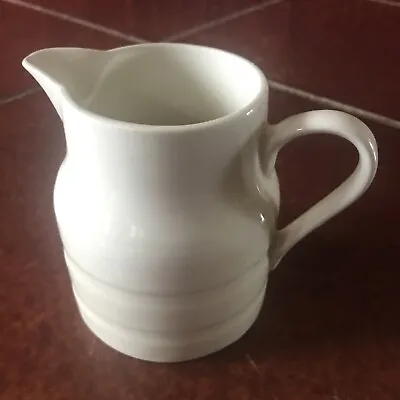 Buy Vintage Lord Nelson Pottery England Pitcher Jug 10-79 White Ringed 4.75” • 17.07£