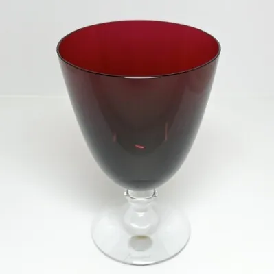 Buy Used Baccarat Vega Small Glass 2103325 Crystal Red Clear Brand Tableware Western • 203.92£