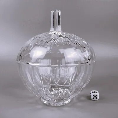 Buy Cut Glass Jar Pot Box. Lidded Sweets Bowl. Vintage.France.  Large: 6  Diameter. • 14.99£