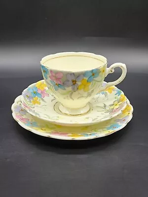 Buy Vintage Royal Tuscan Plant Trio Cup Saucer Plate Bone China Floral England • 18.94£