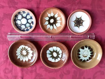 Buy Vintage Pottery Small Plates/Coasters X6 Handmade  By JD Swansea. • 18£