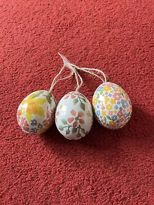Buy Emma Bridgewater Wild Daffodils Set Of 3 Small Tin Egg Decorations • 12£