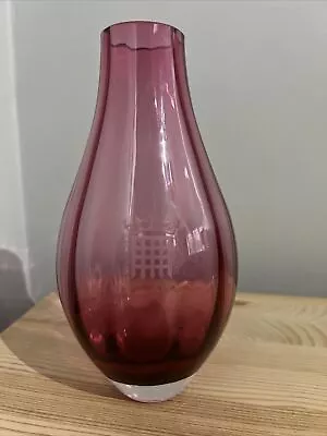 Buy Dartington Pink Crystal Etched Glass Vase Houses Of Parliament Portcullis • 5£