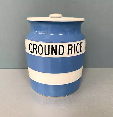Buy Cornishware Green & Co Ltd Gresley England - Ground Rice Storage Jar - 14.5cm • 15£
