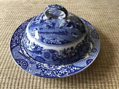 Buy Spode Copeland Blue Italian Muffin Dish With Domed Lid • 19£
