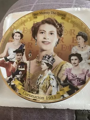Buy Her Majesty The Queen Collector Plate , Coronation 1953 • 6£