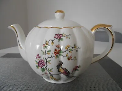 Buy Gibson's Taunton Vale Floral  With A Peacock Teapot • 5.99£
