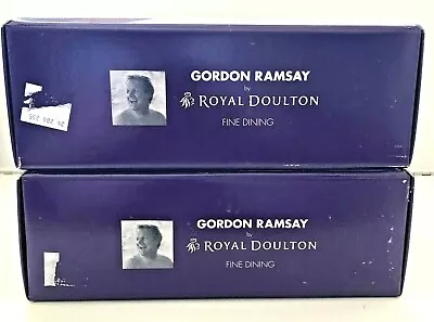 Buy Gordon Ramsay Royal Doulton 2 Fine Glassware Empty Box Logo Cups Curios • 18.47£