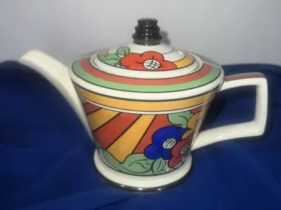 Buy PAST TIMES  Clarice Cliff Bizarre Inspired Art Deco Teapot Made By James Sadler • 15£