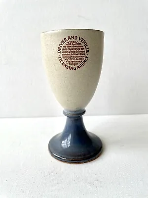 Buy Laugharne Pottery Wales DVLA Commemorative Goblet Social History Piece. • 8.50£