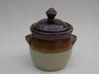 Buy Vintage Jam Pot & Lid Condiments Honey - Multi-use Earthenware Stoneware • 8£